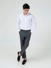 Charcoal Grey Structured Dress Pant