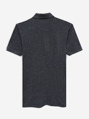 Charcoal Neppy Cotton Basic Polo