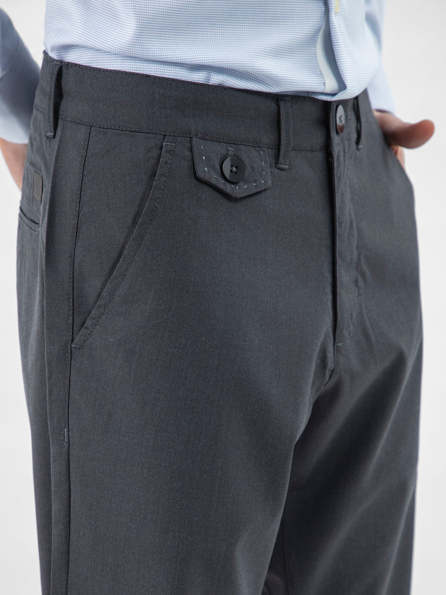 Charcoal Semi Formal Chinos