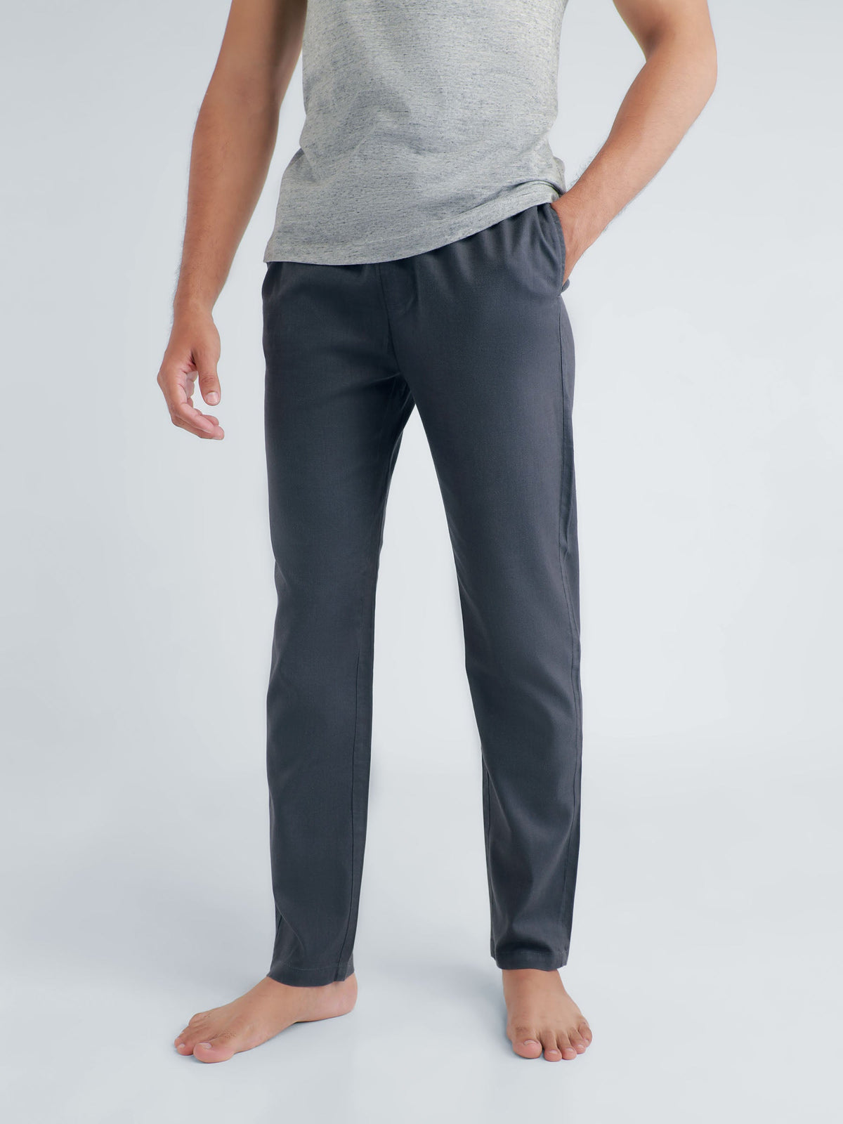Charcoal Slimfit Light Weight Pajama