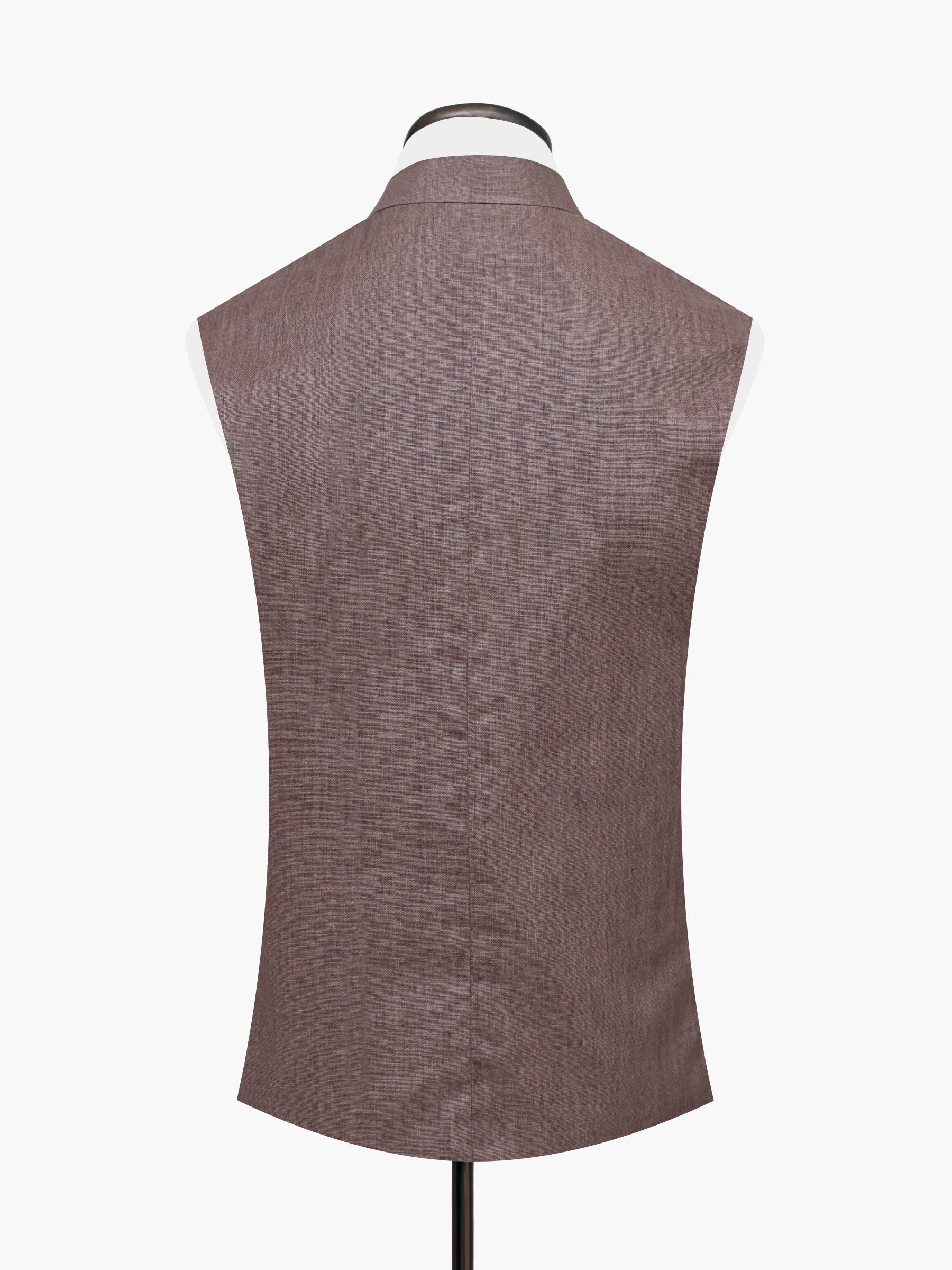 Chestnut Brown Linen Waistcoat