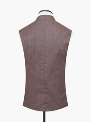 Chestnut Brown Linen Waistcoat