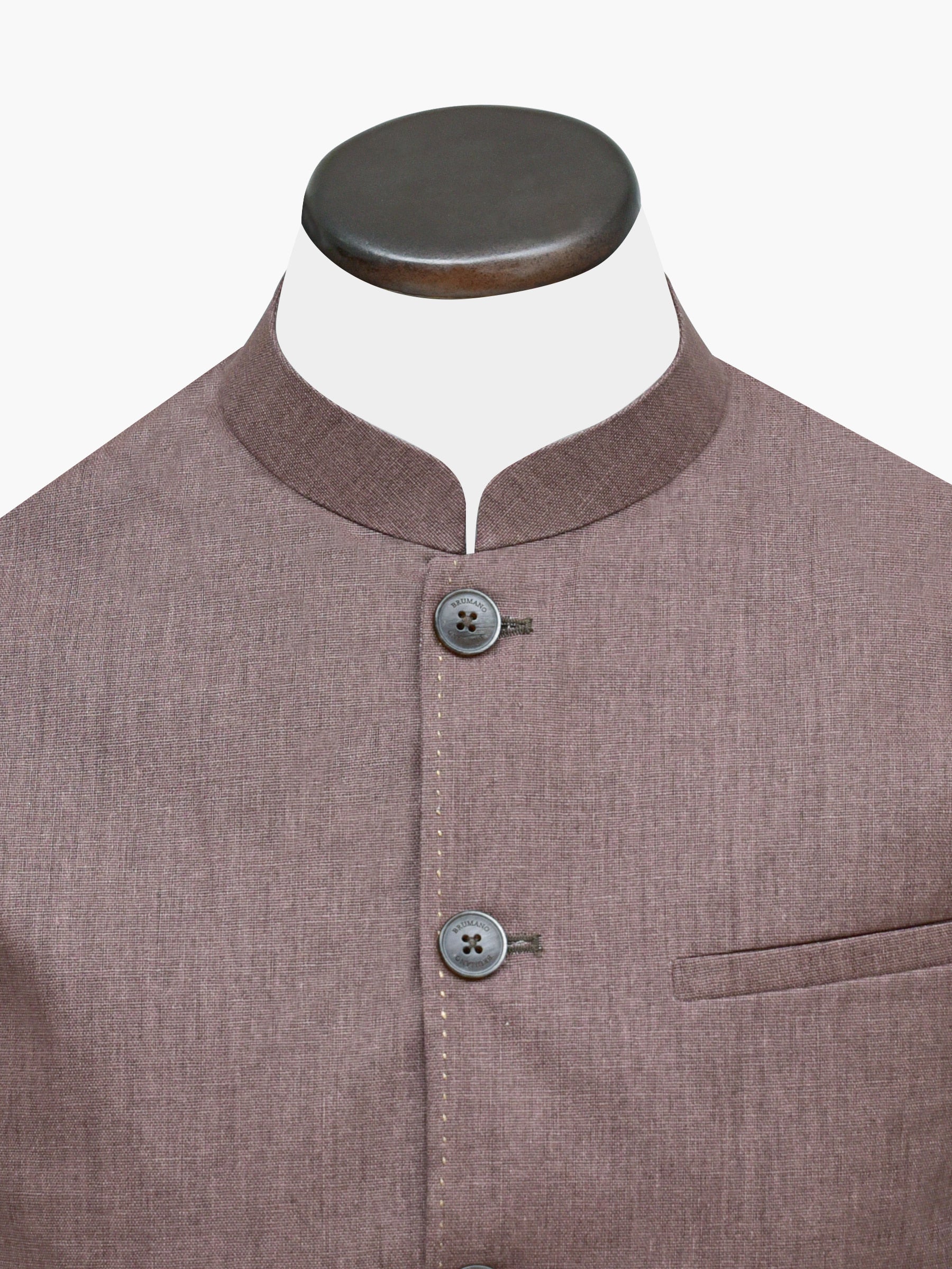 Chestnut Brown Linen Waistcoat