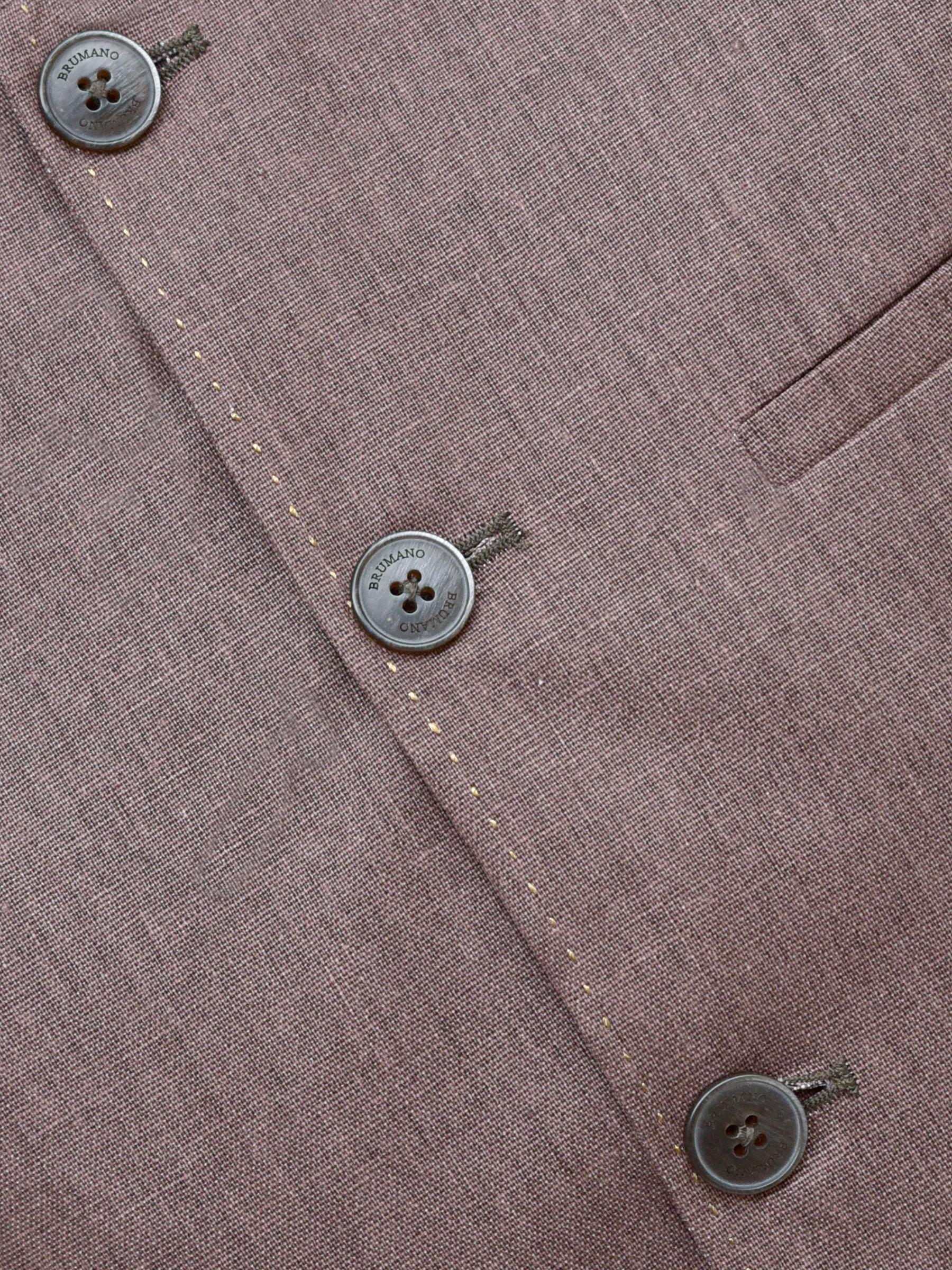 Chestnut Brown Linen Waistcoat