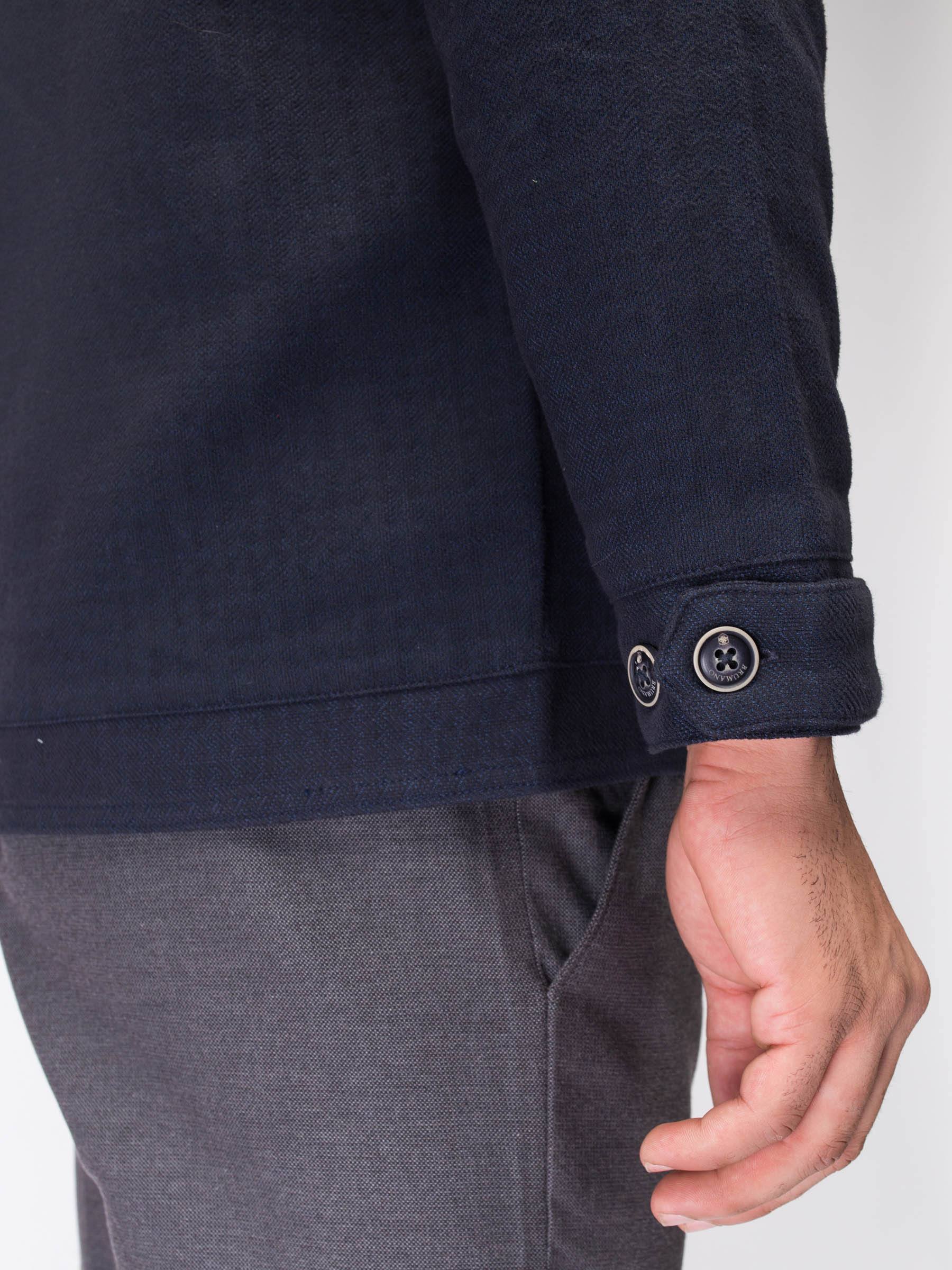 Classic Blue Textured Jacket