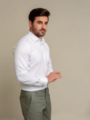 Classic White Satin Shirt