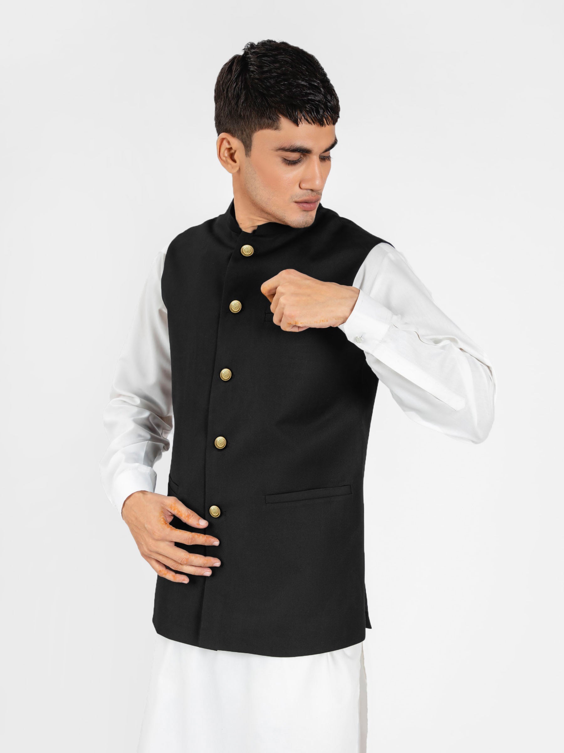 Classic Black Formal Waistcoat