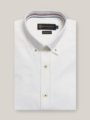 Classic White Oxford Button Down Shirt