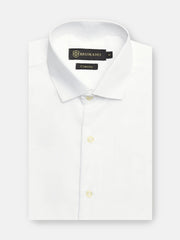 Classic White Satin Formal Shirt