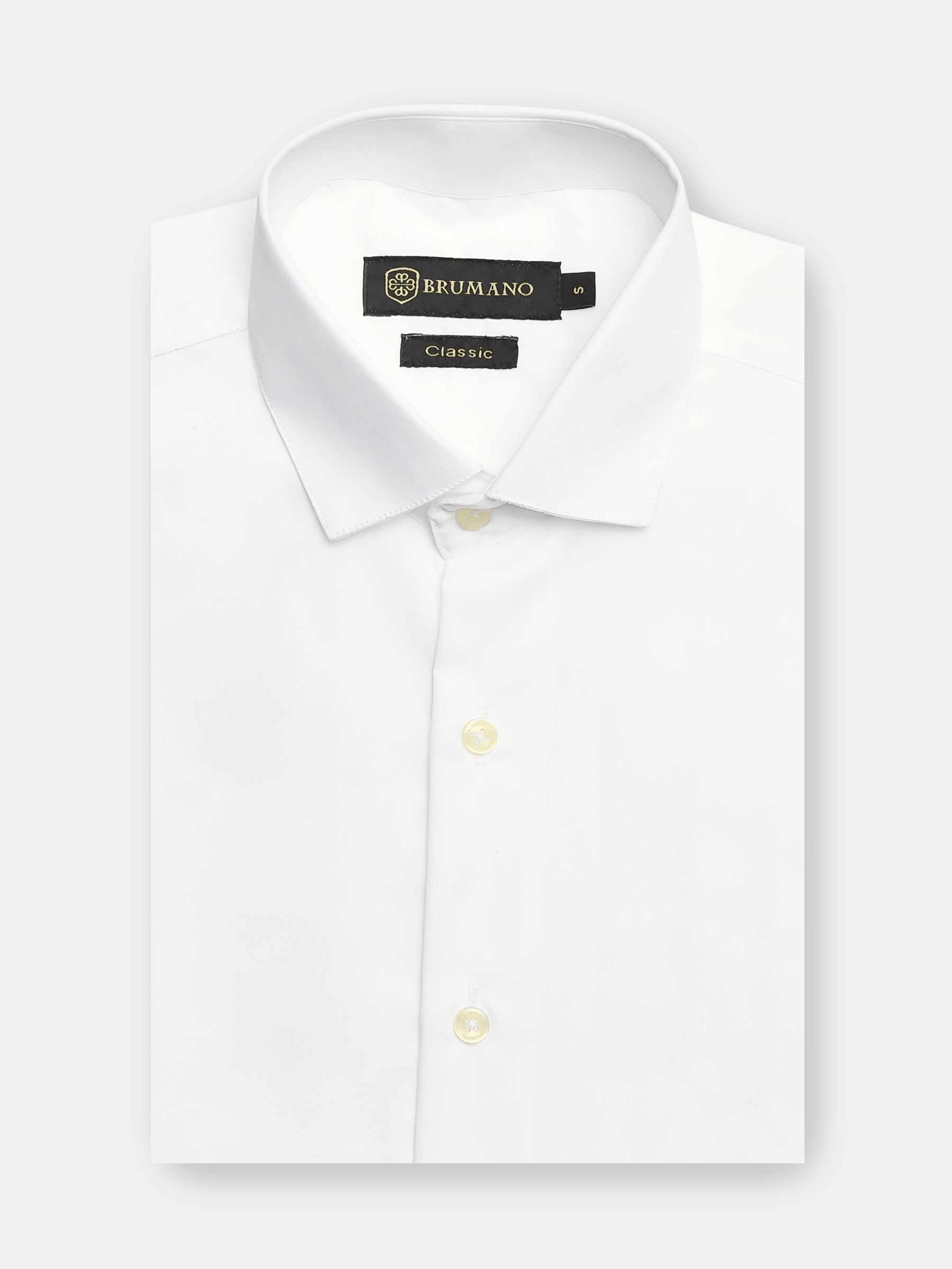 Classic White Satin Formal Shirt