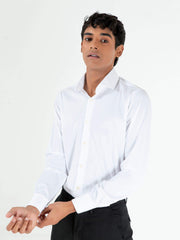 Classic White Satin Shirt