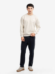 Cream Heavy Crew Neck Sweatshirt