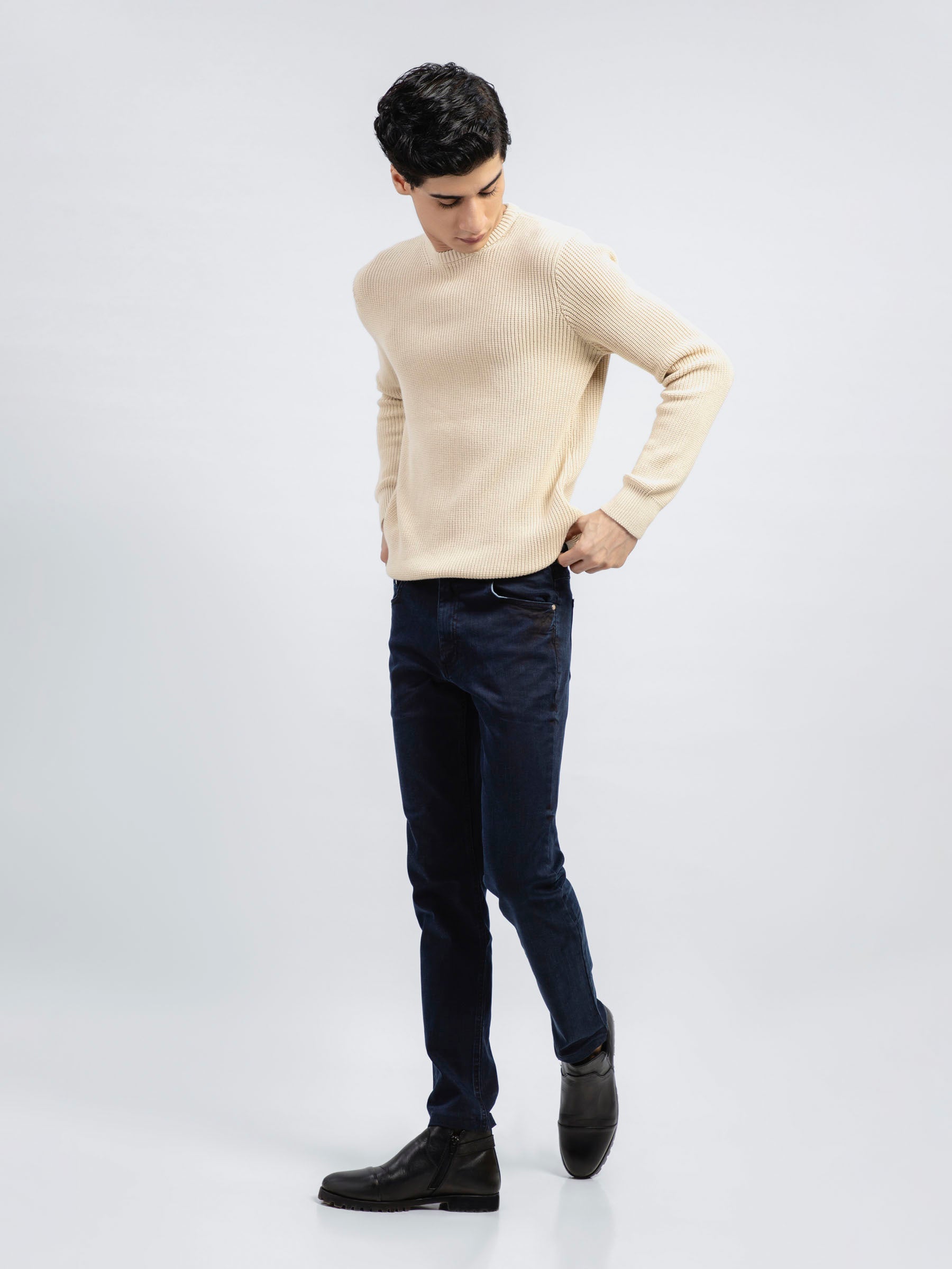 Cream Knitted Jumper