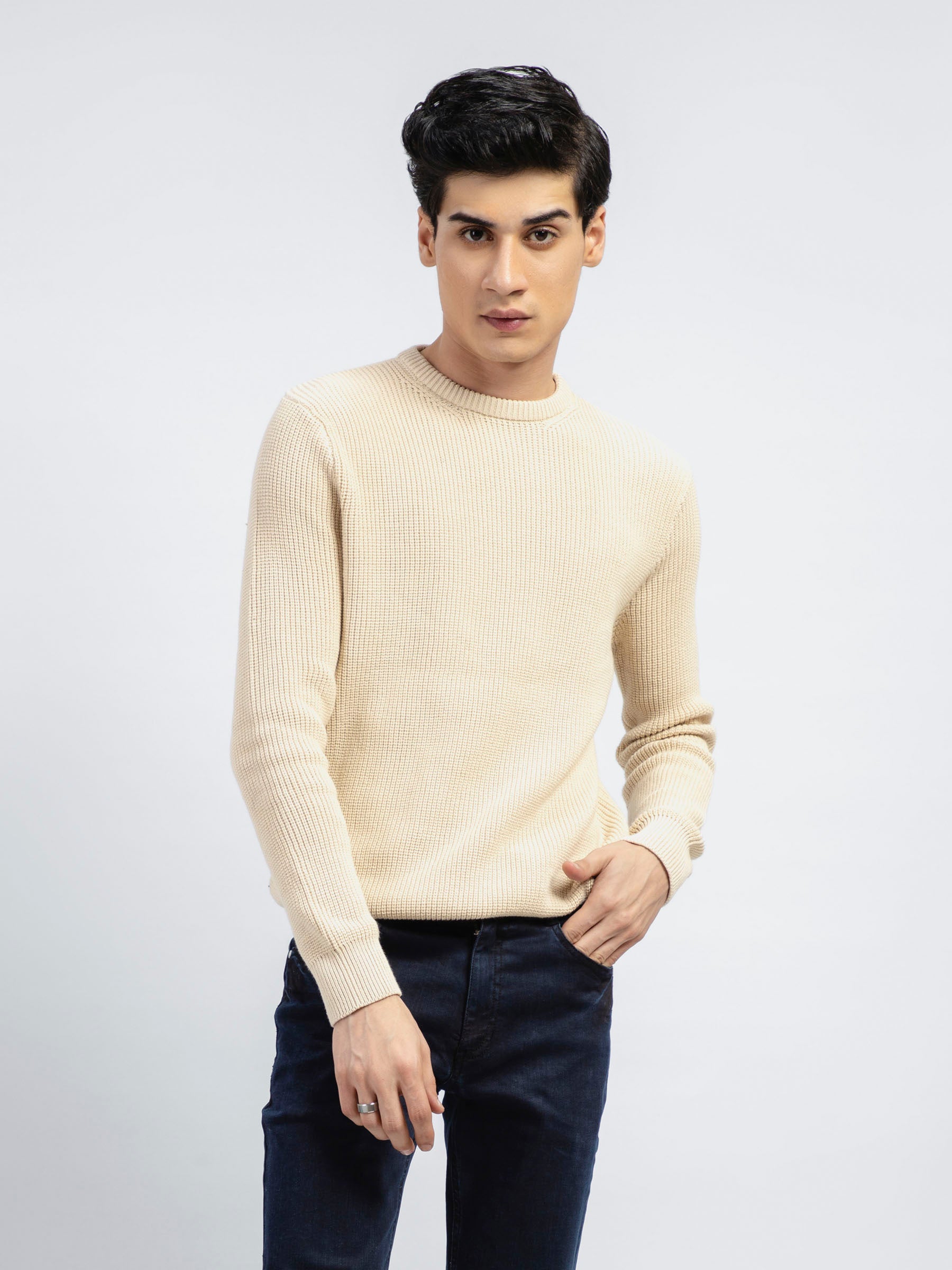 Cream Knitted Jumper