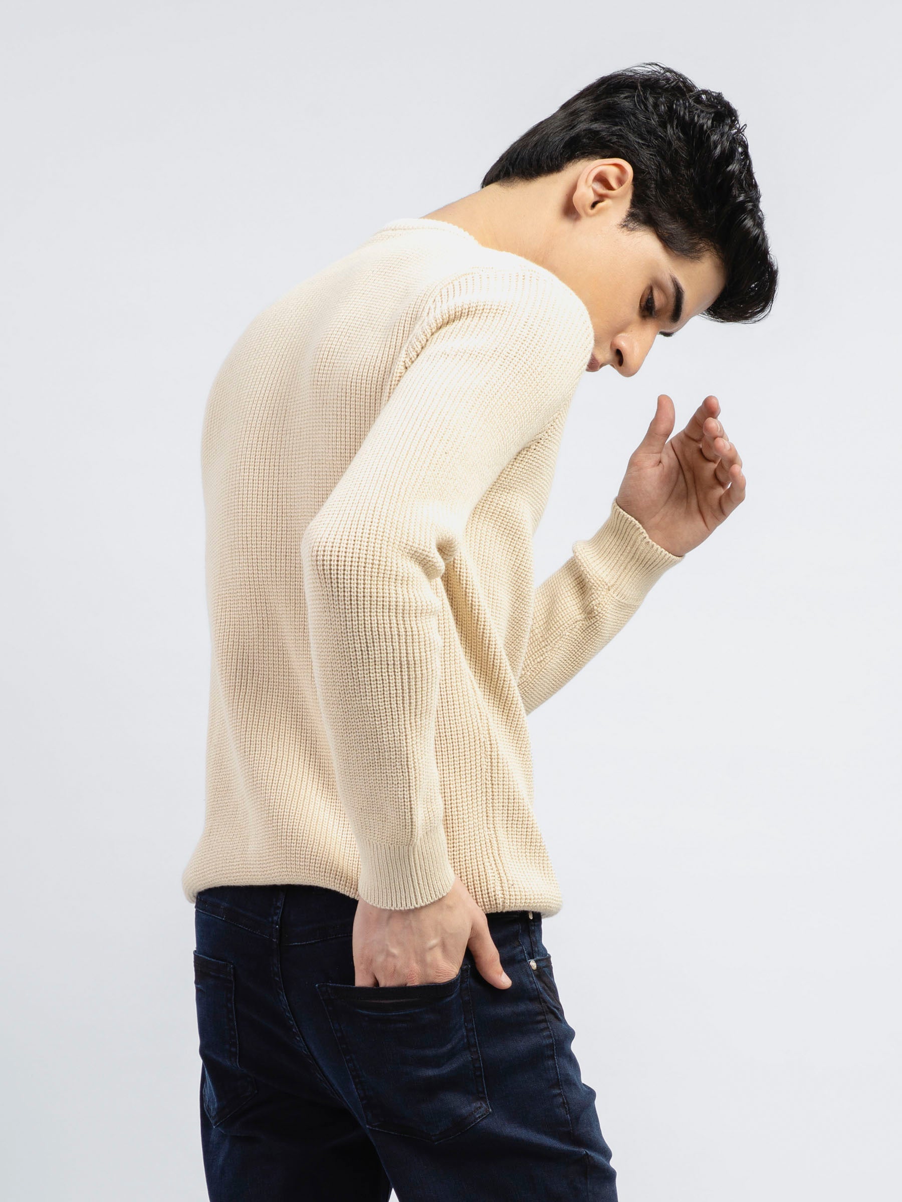 Cream Knitted Jumper