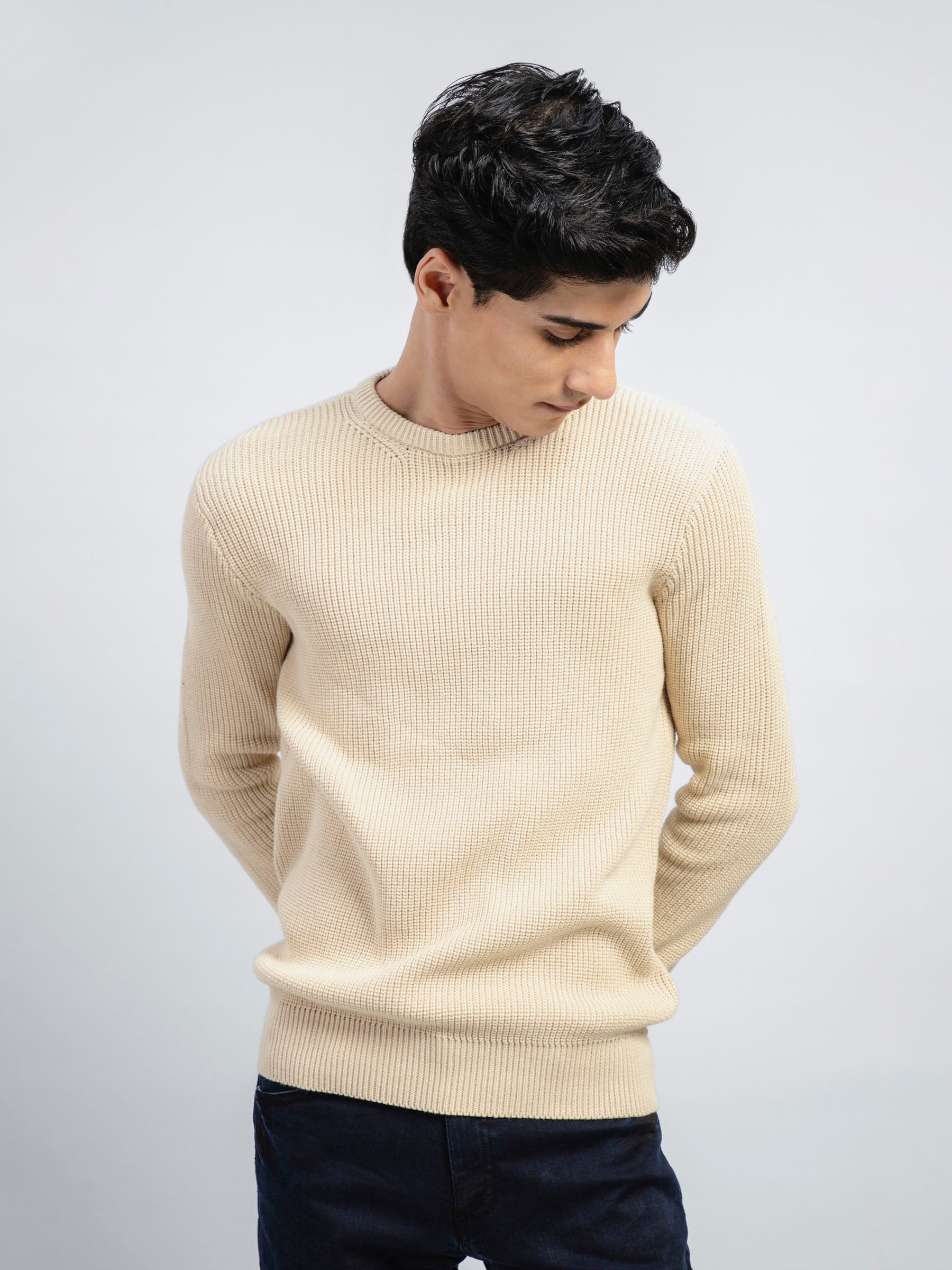 Cream Knitted Jumper