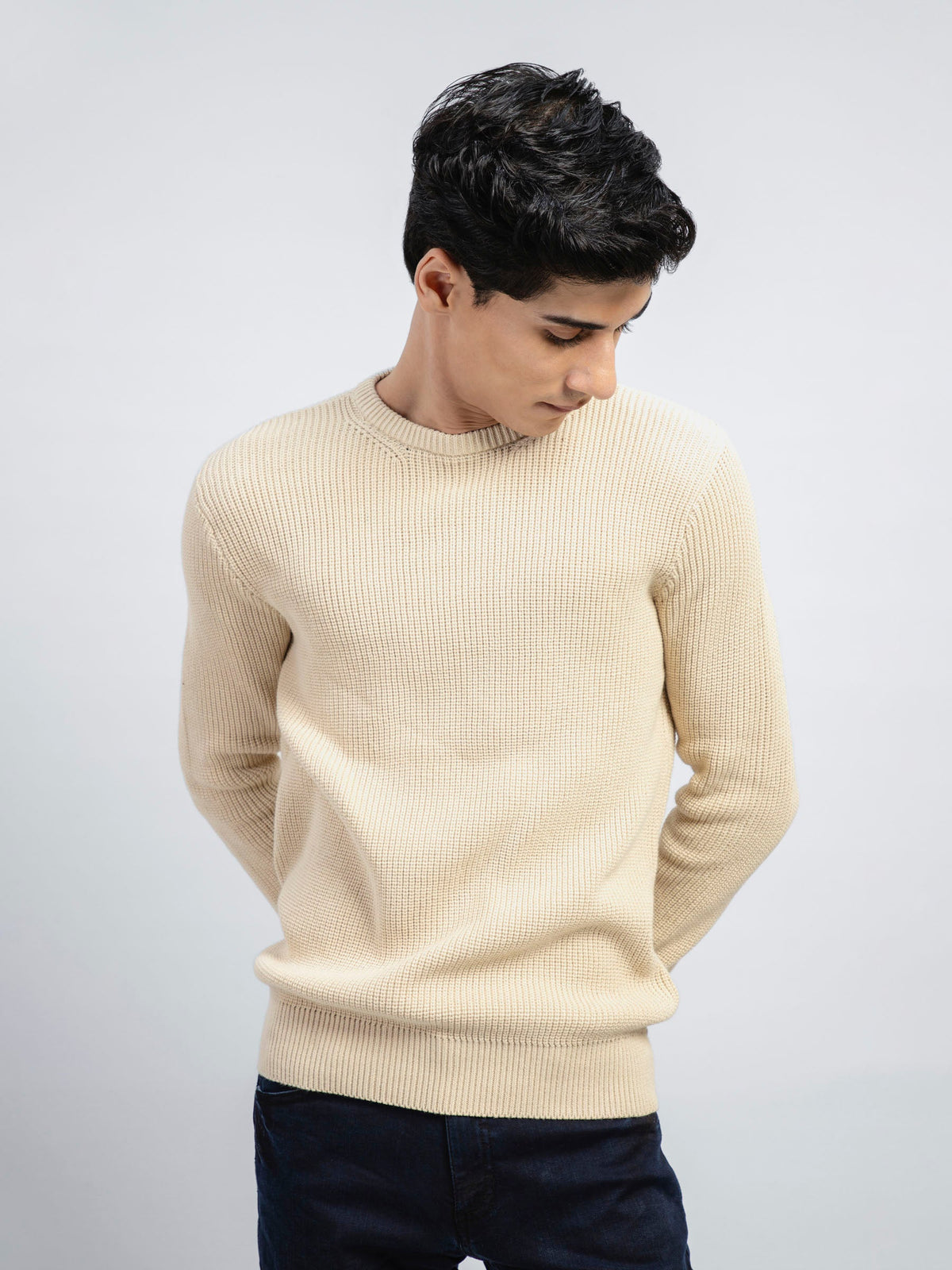 Cream Knitted Jumper