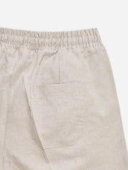Cream Linen Blended Pajama Trouser