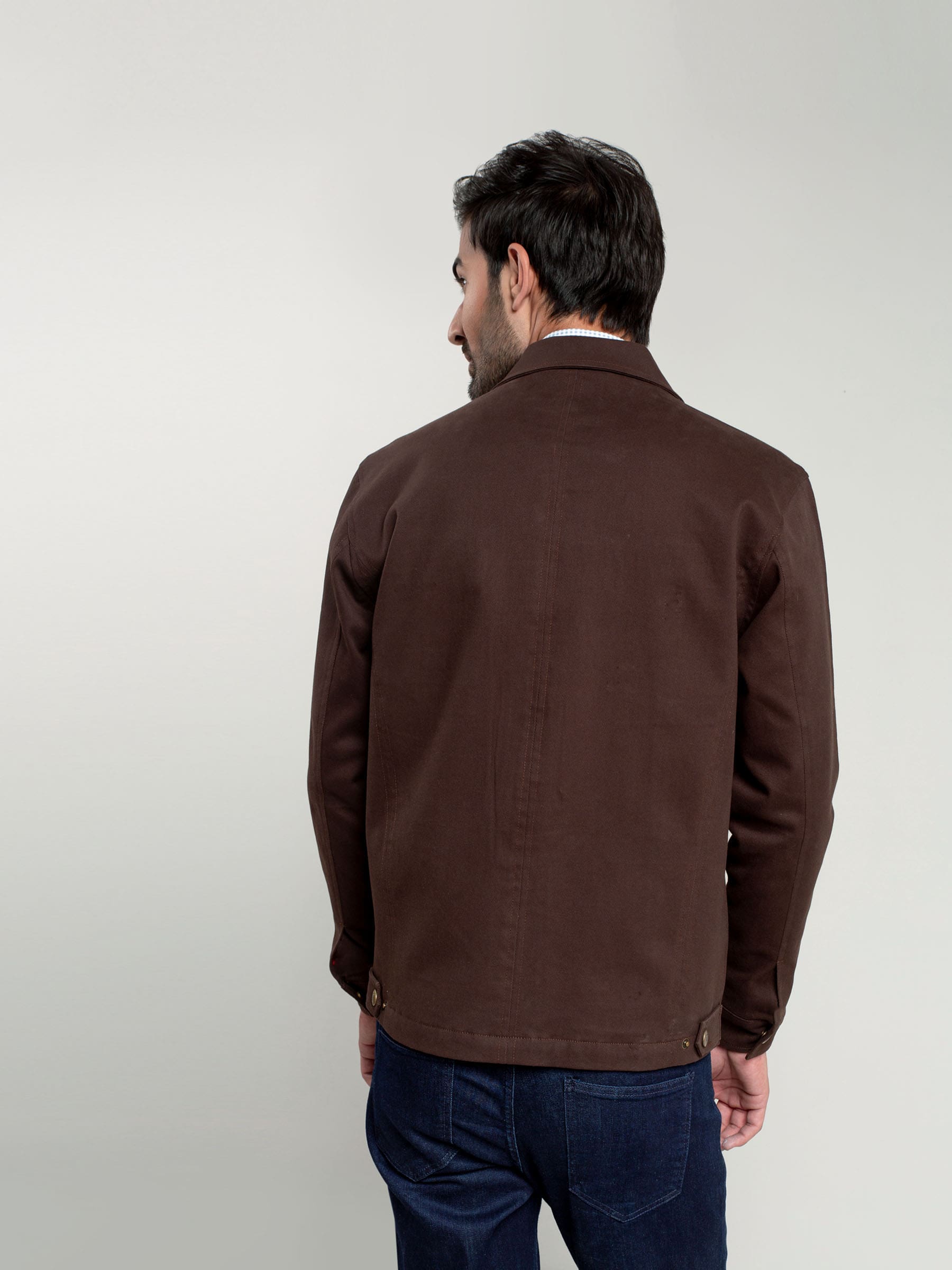 Dark Brown Casual Jacket