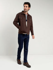Dark Brown Casual Jacket