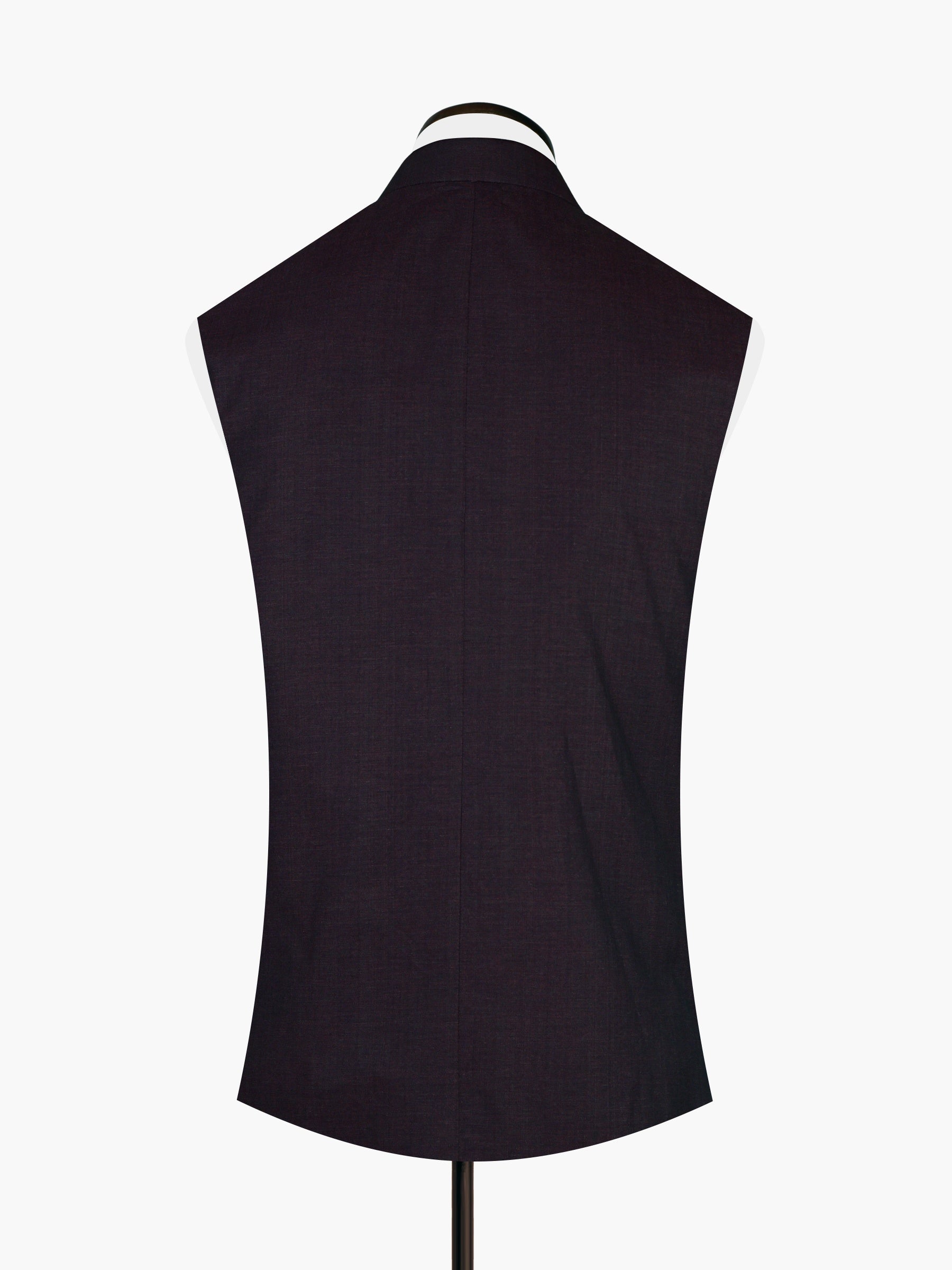 Dark Maroon Melange Waistcoat