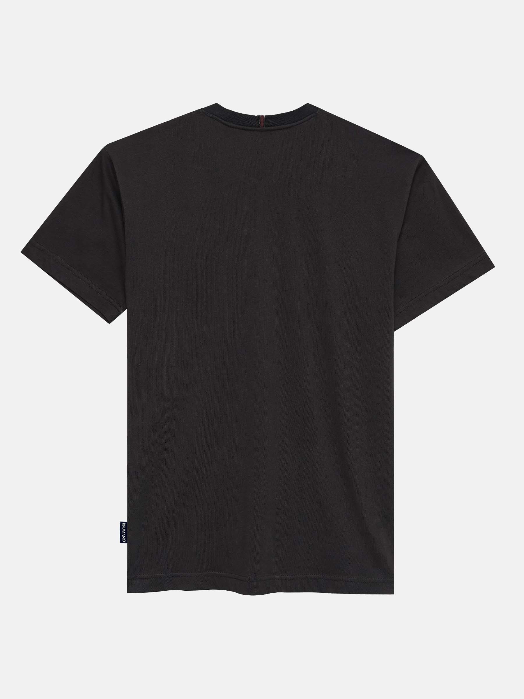 Dark Brown Regular Fit Crew Neck T-Shirt