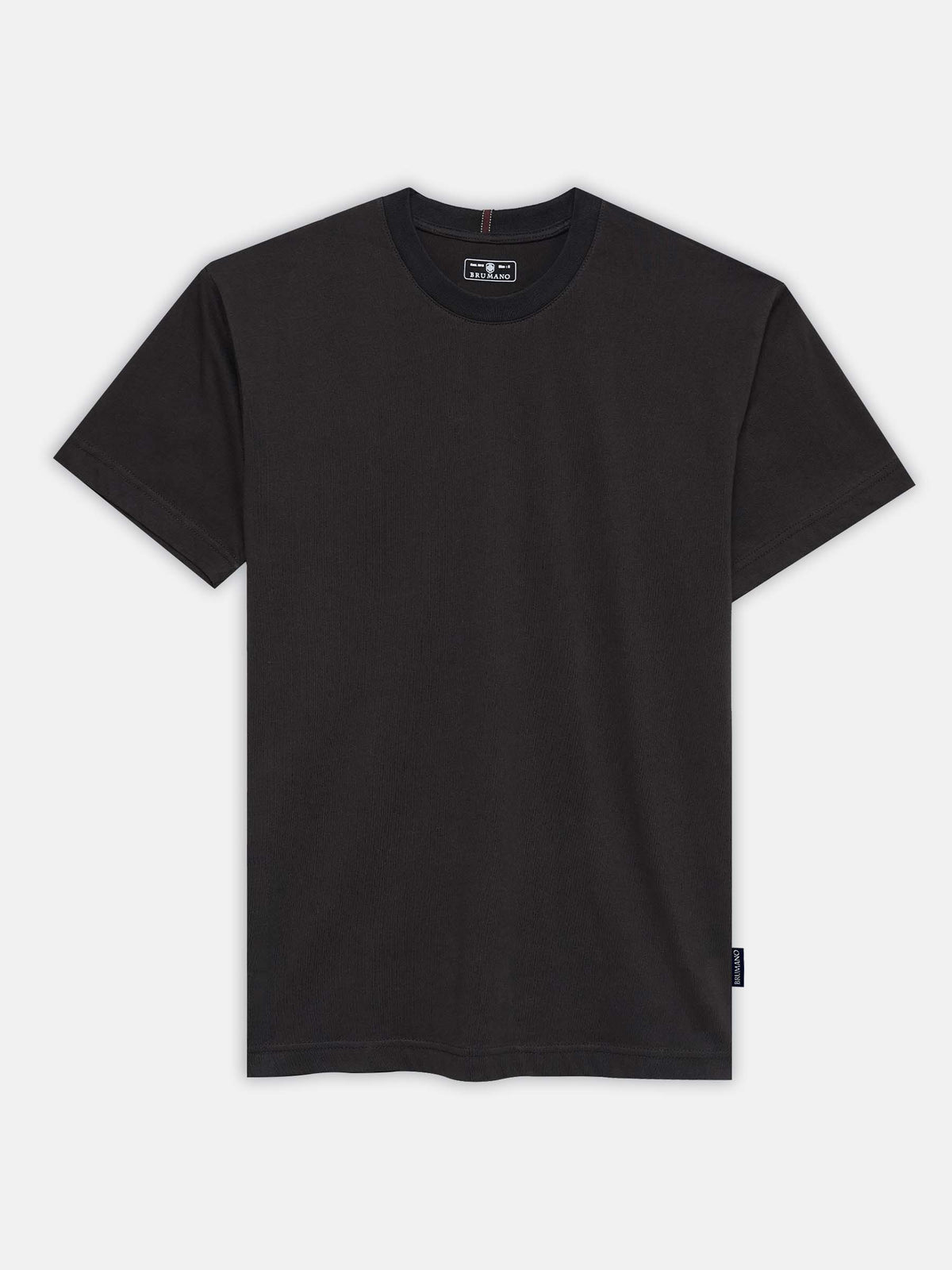 Dark Brown Regular Fit Crew Neck T-Shirt