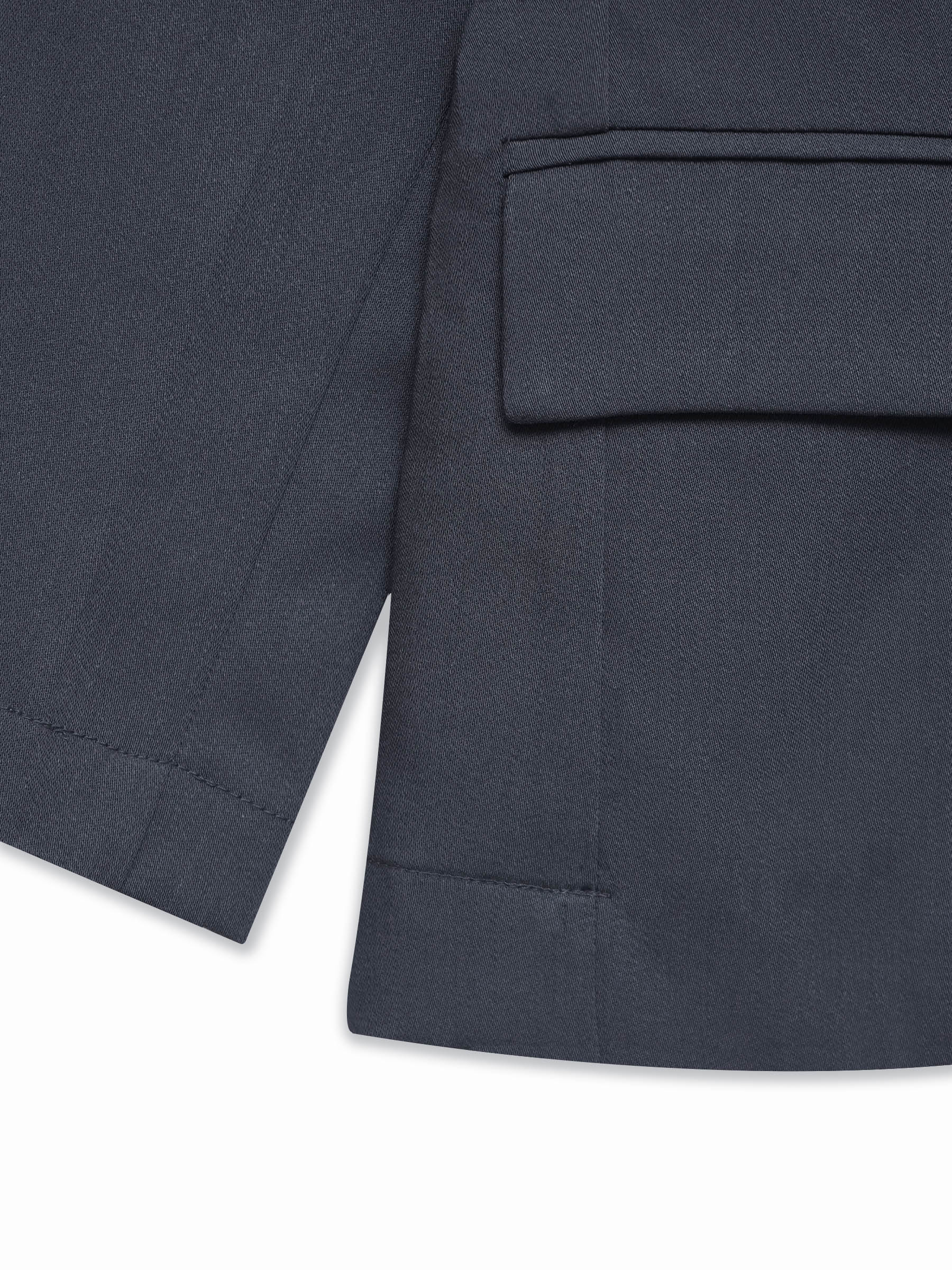 Dark Grey Kids Casual Blazer