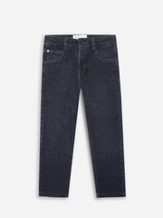 Dark Grey Straight Fit Casual Denim - Junior
