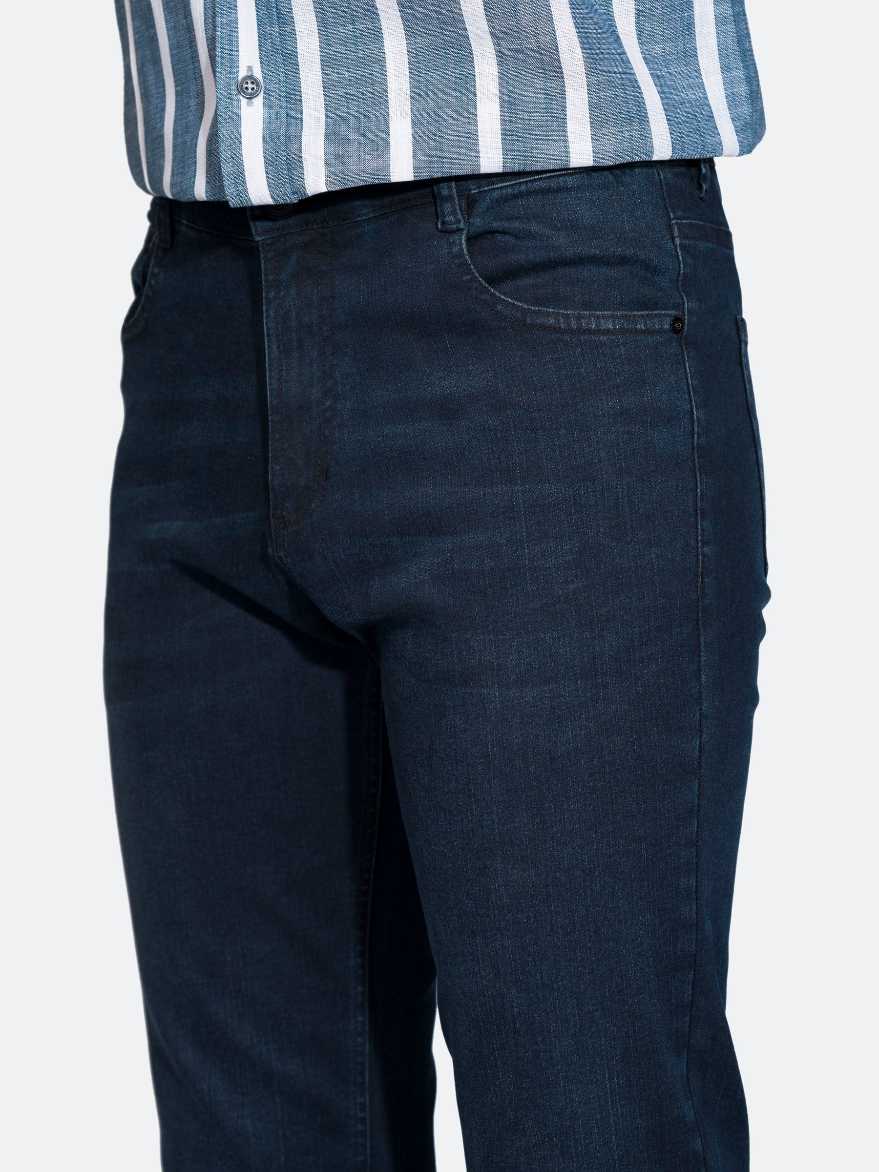 Dark Blue Slimfit Micro Modal Jeans