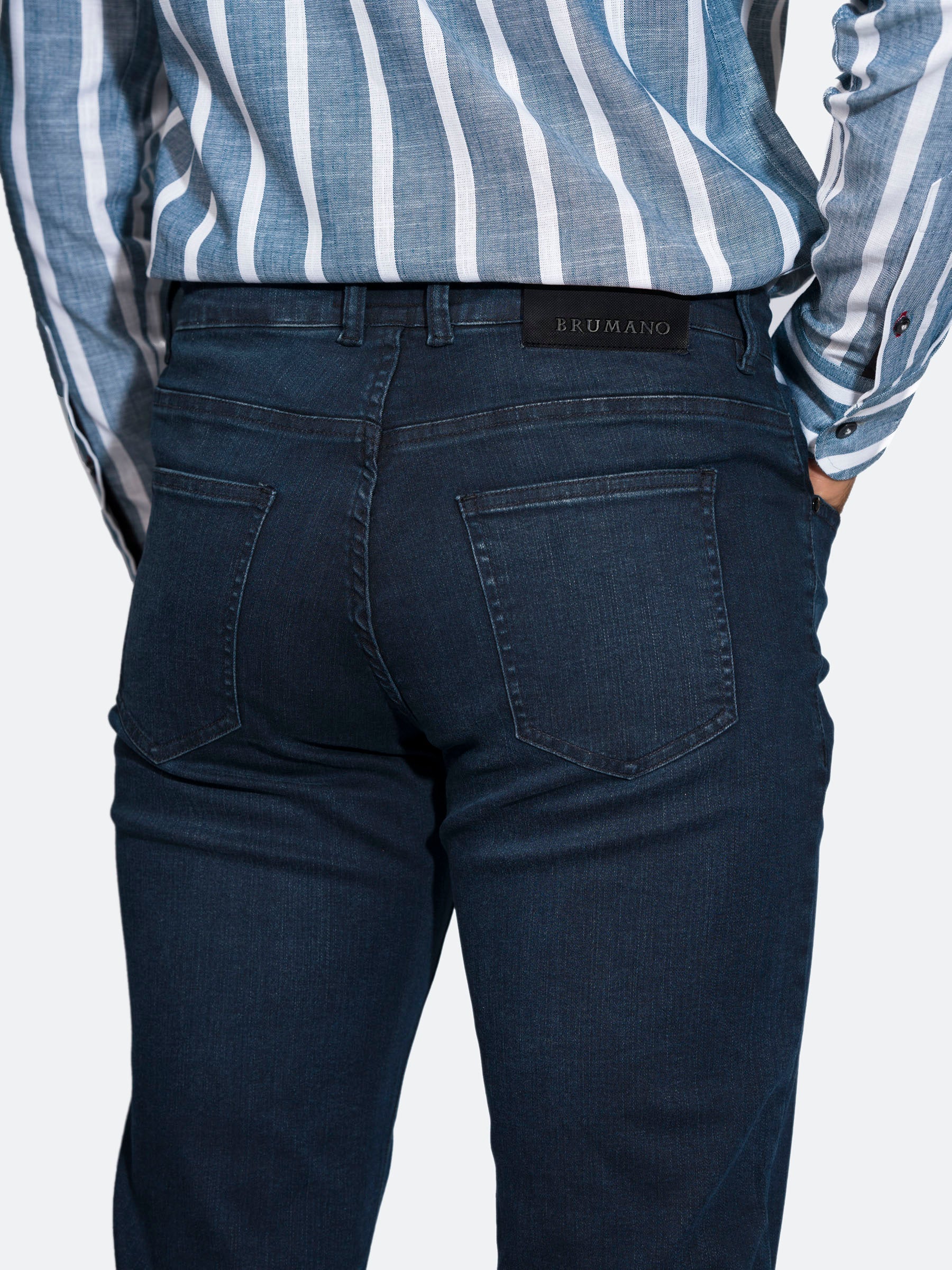 Dark Blue Slimfit Micro Modal Jeans