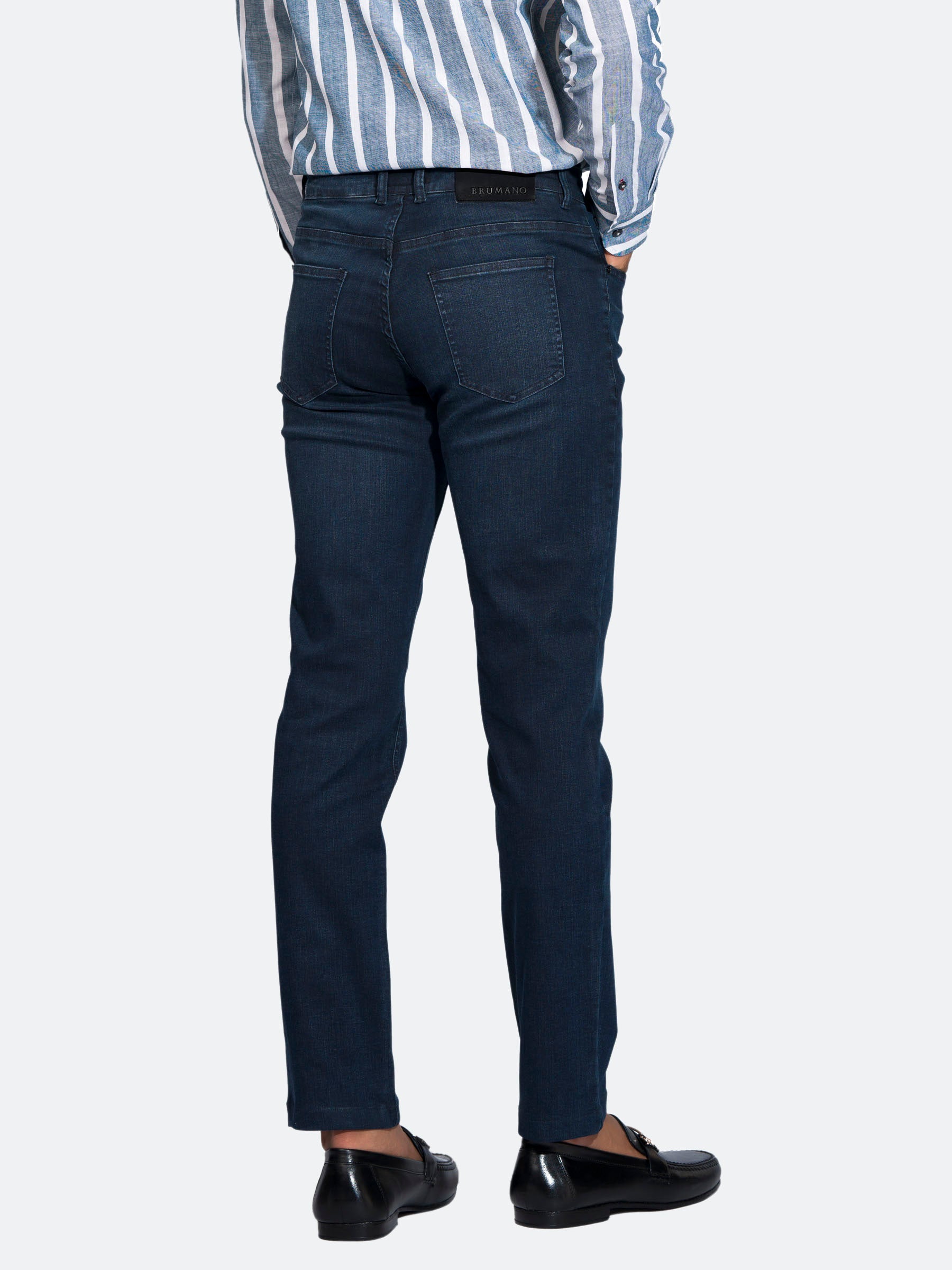 Dark Blue Slimfit Micro Modal Jeans
