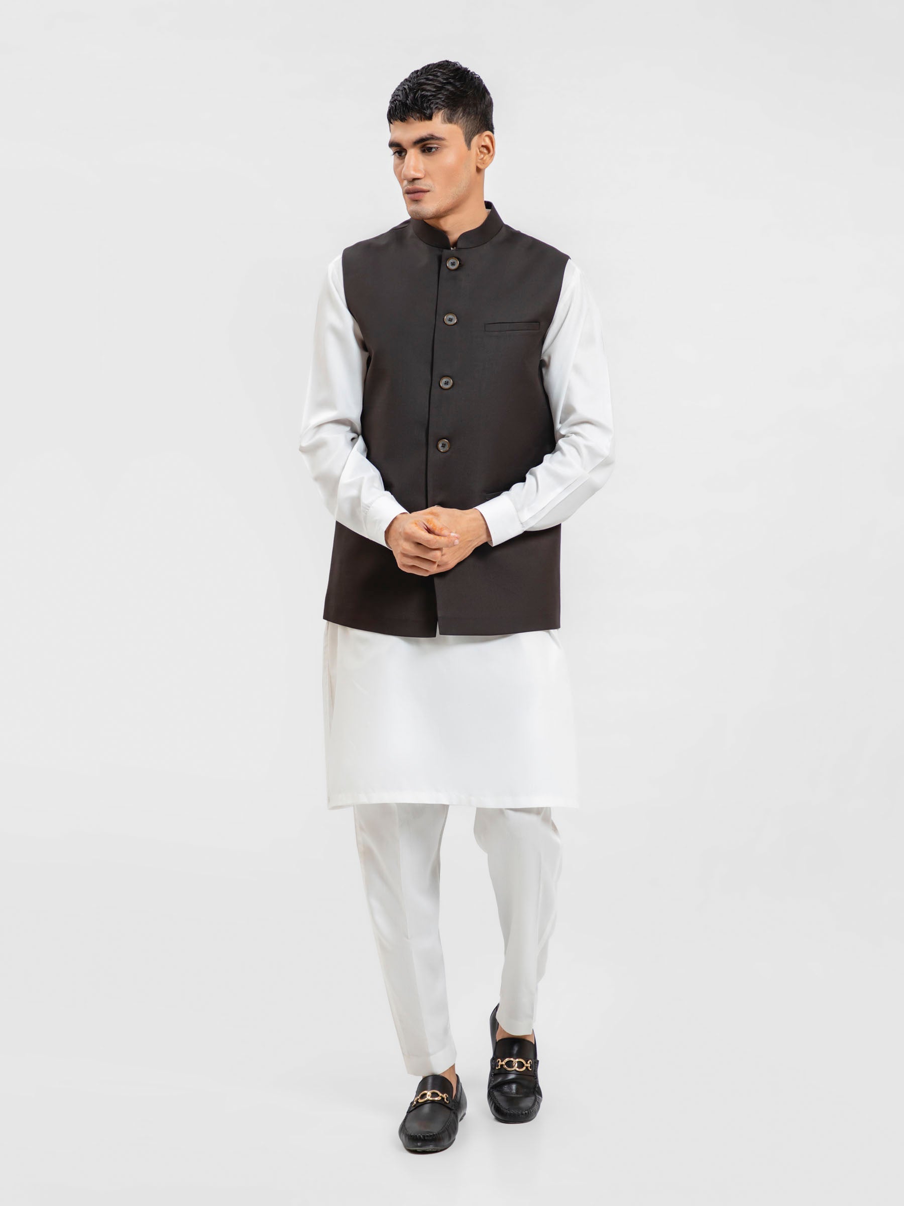 Dark Brown Formal Waistcoat