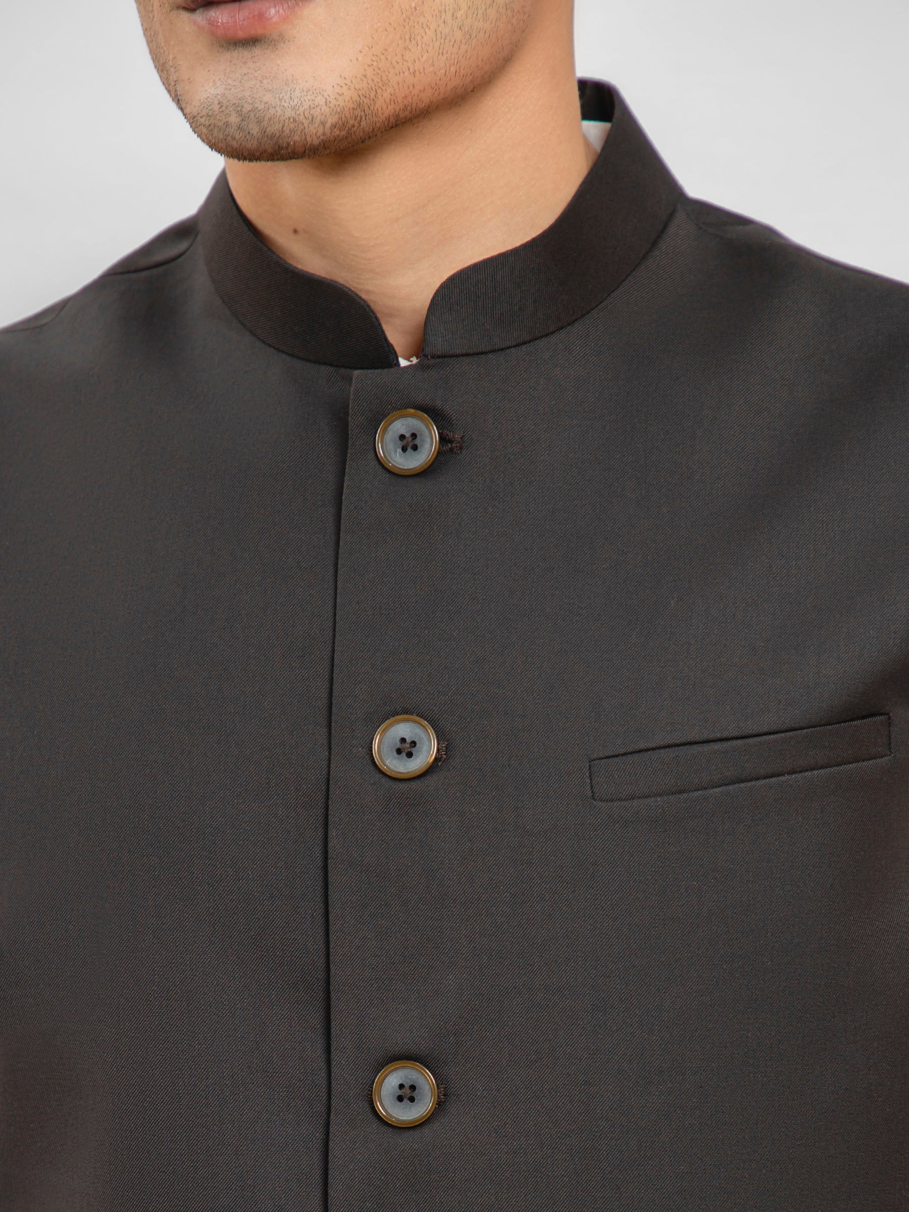 Dark Brown Formal Waistcoat