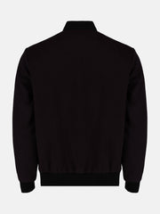 Dark Brown Wool Bomber Jacket