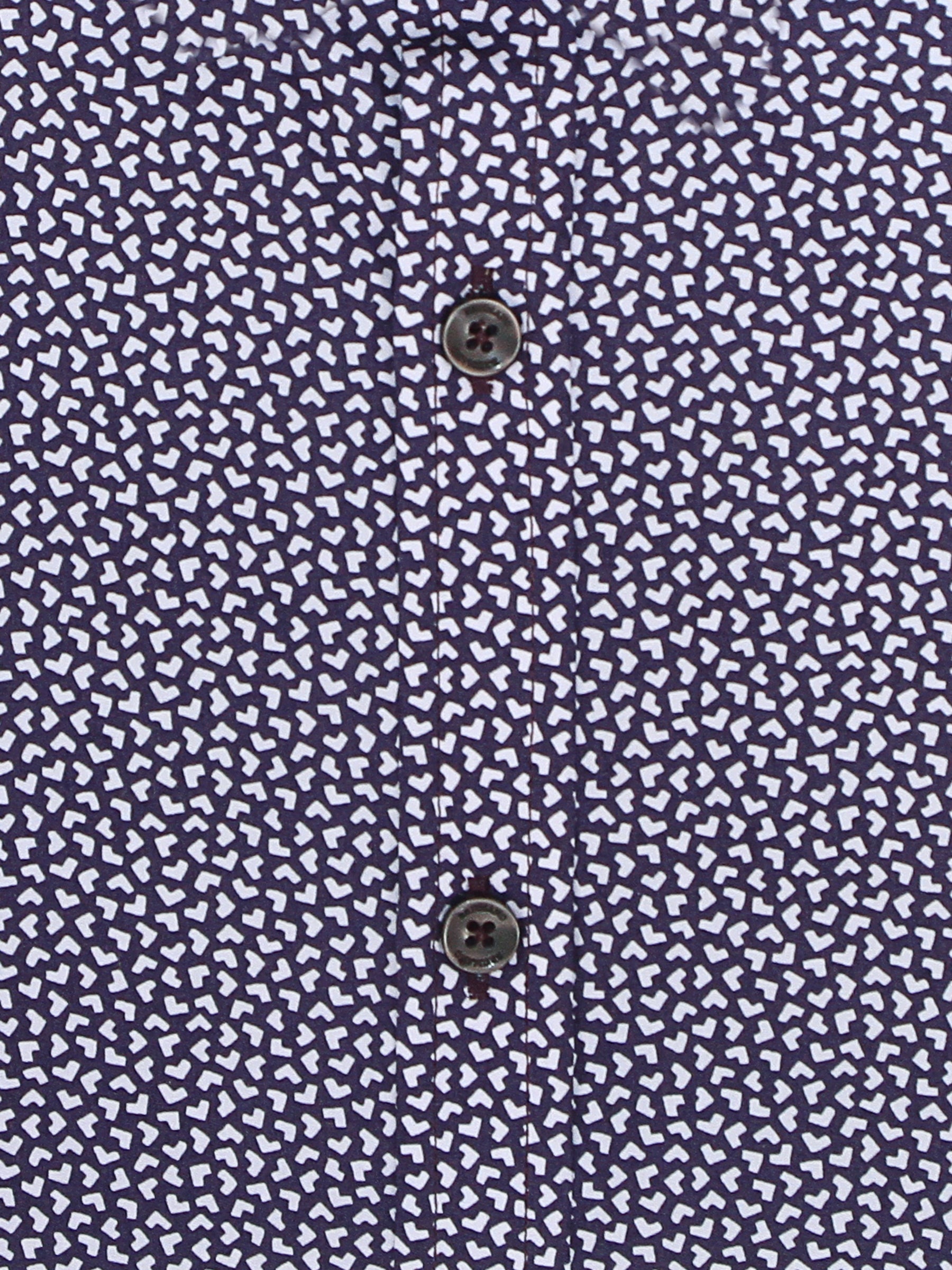 Dark Burgundy Printed Half Sleeve Shirt