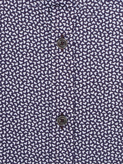 Dark Burgundy Printed Half Sleeve Shirt