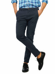 Dark Grey Slim Fit Twill Chino