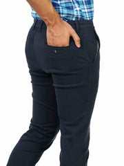 Dark Grey Slim Fit Twill Chino