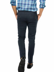 Dark Grey Slim Fit Twill Chino