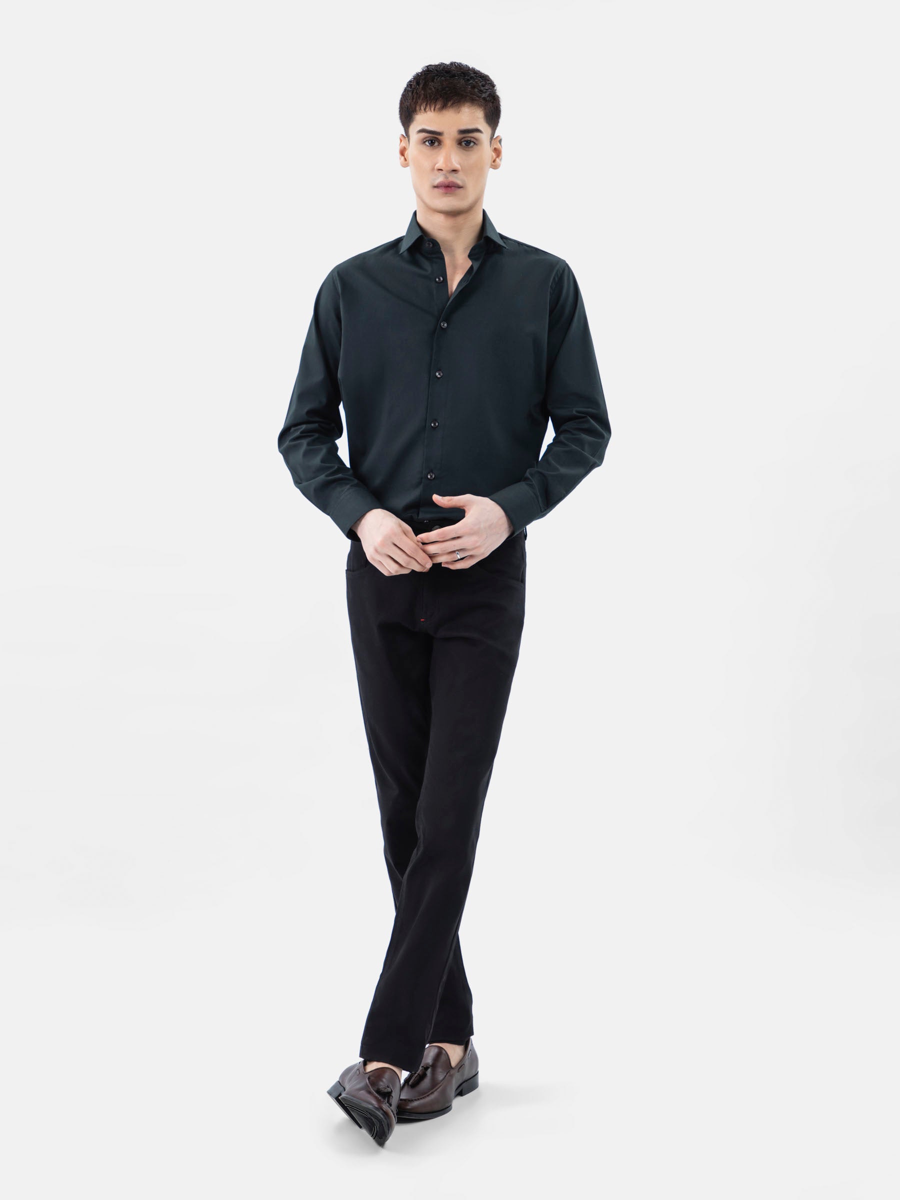 Dark Green Classic Formal Shirt