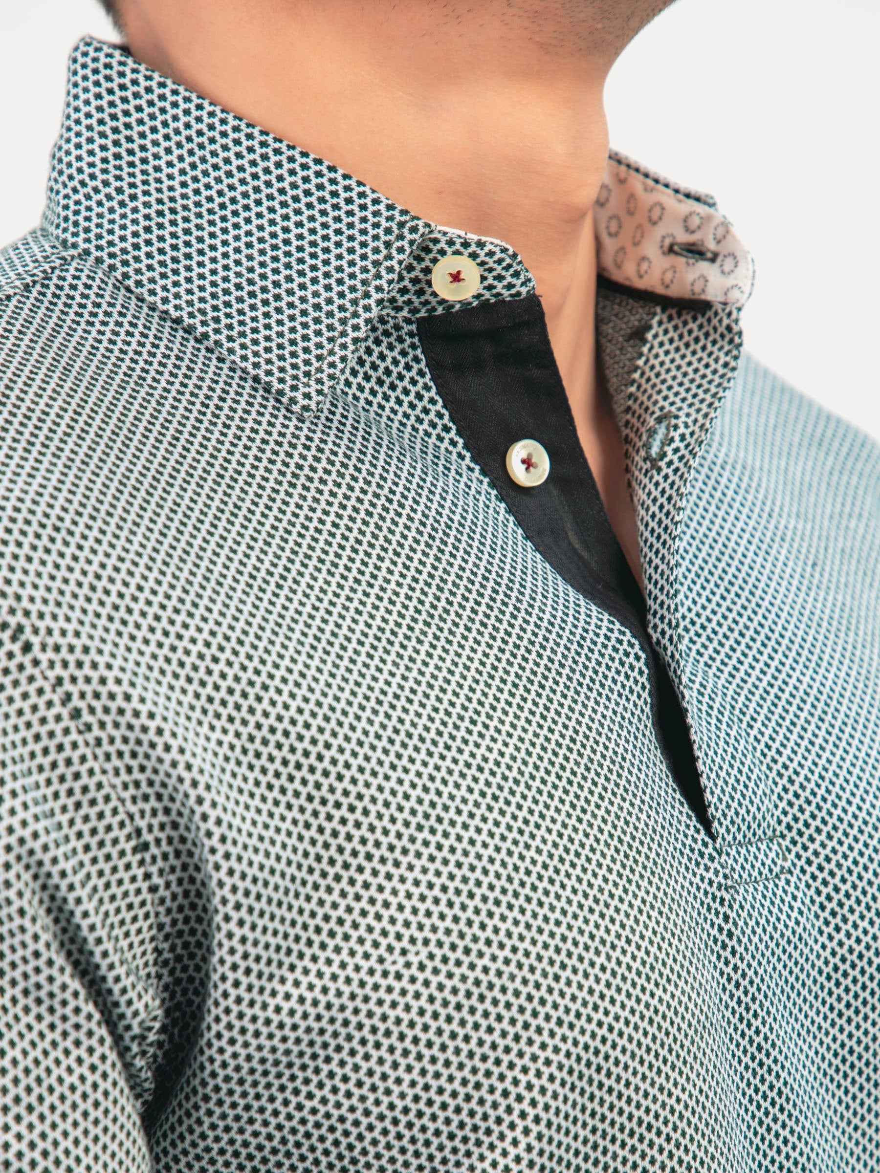 Dark Green Mercerized Full Sleeves Polo Shirt