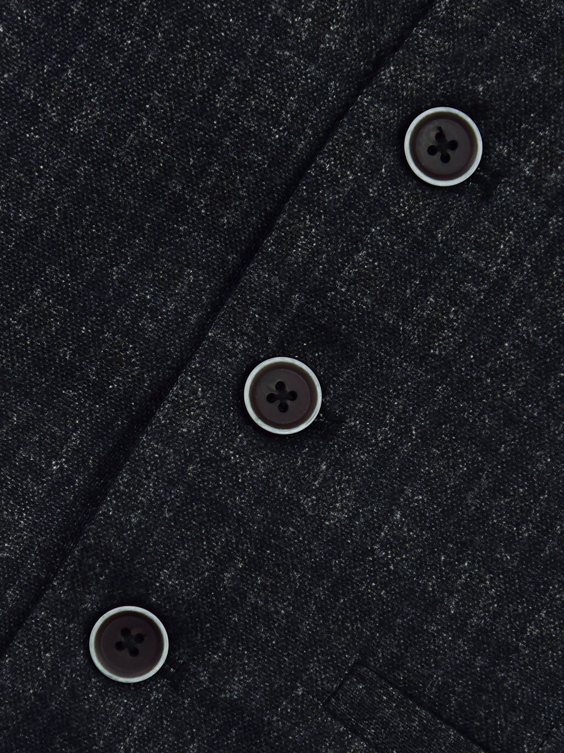 Dark Grey Checkered Suit Vest With Bow