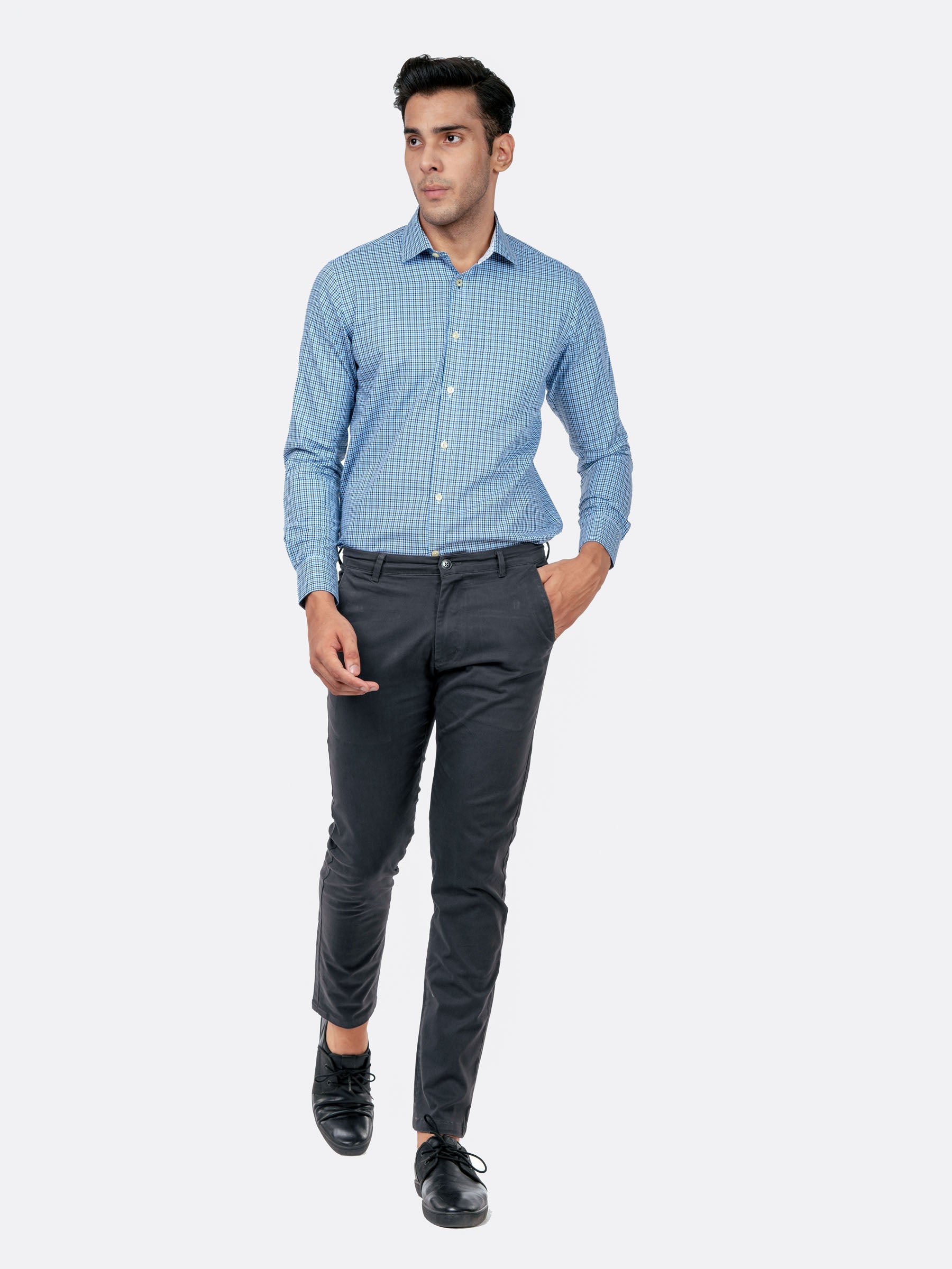 Dark Grey Slim Fit Chino