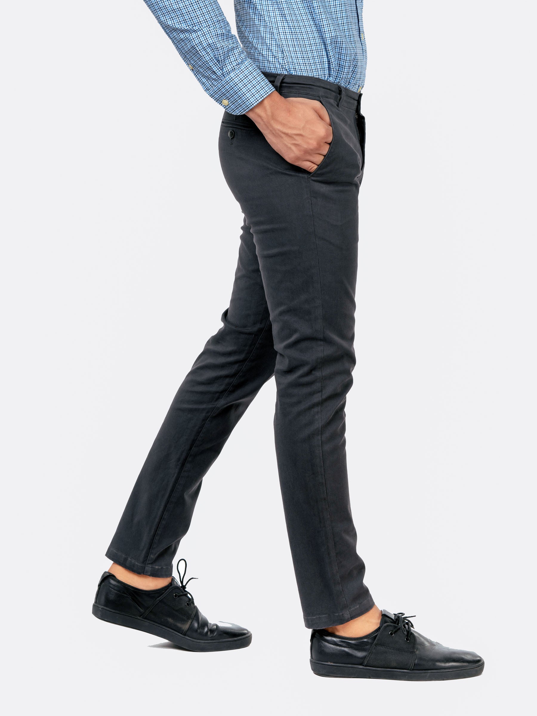 Dark Grey Slim Fit Chino