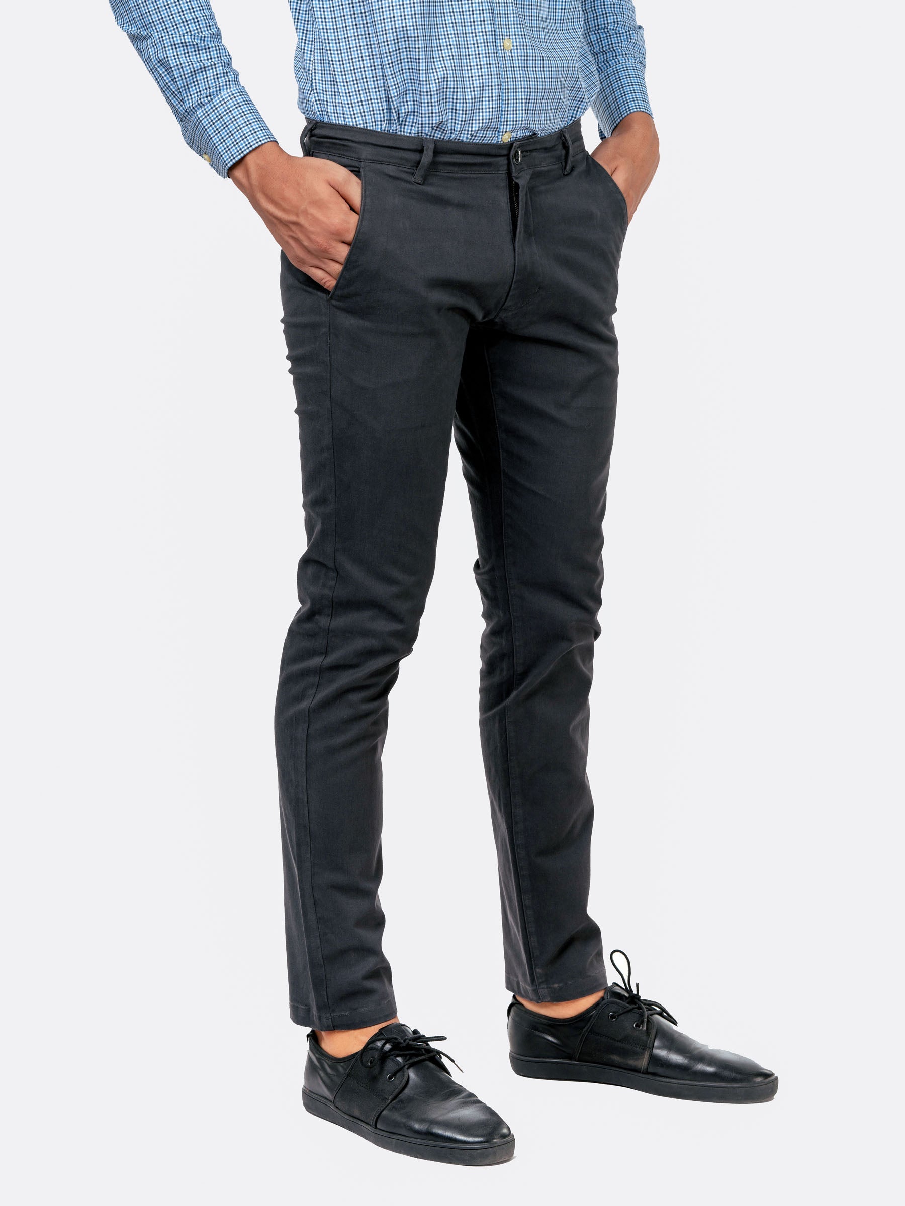 Dark Grey Slim Fit Chino