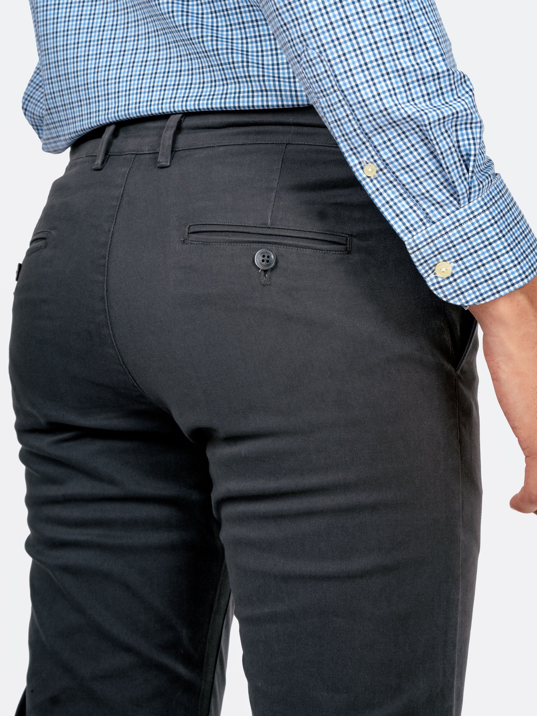 Dark Grey Slim Fit Chino