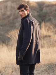 Dark Grey Wool Blended Long Coat - Limited Edition