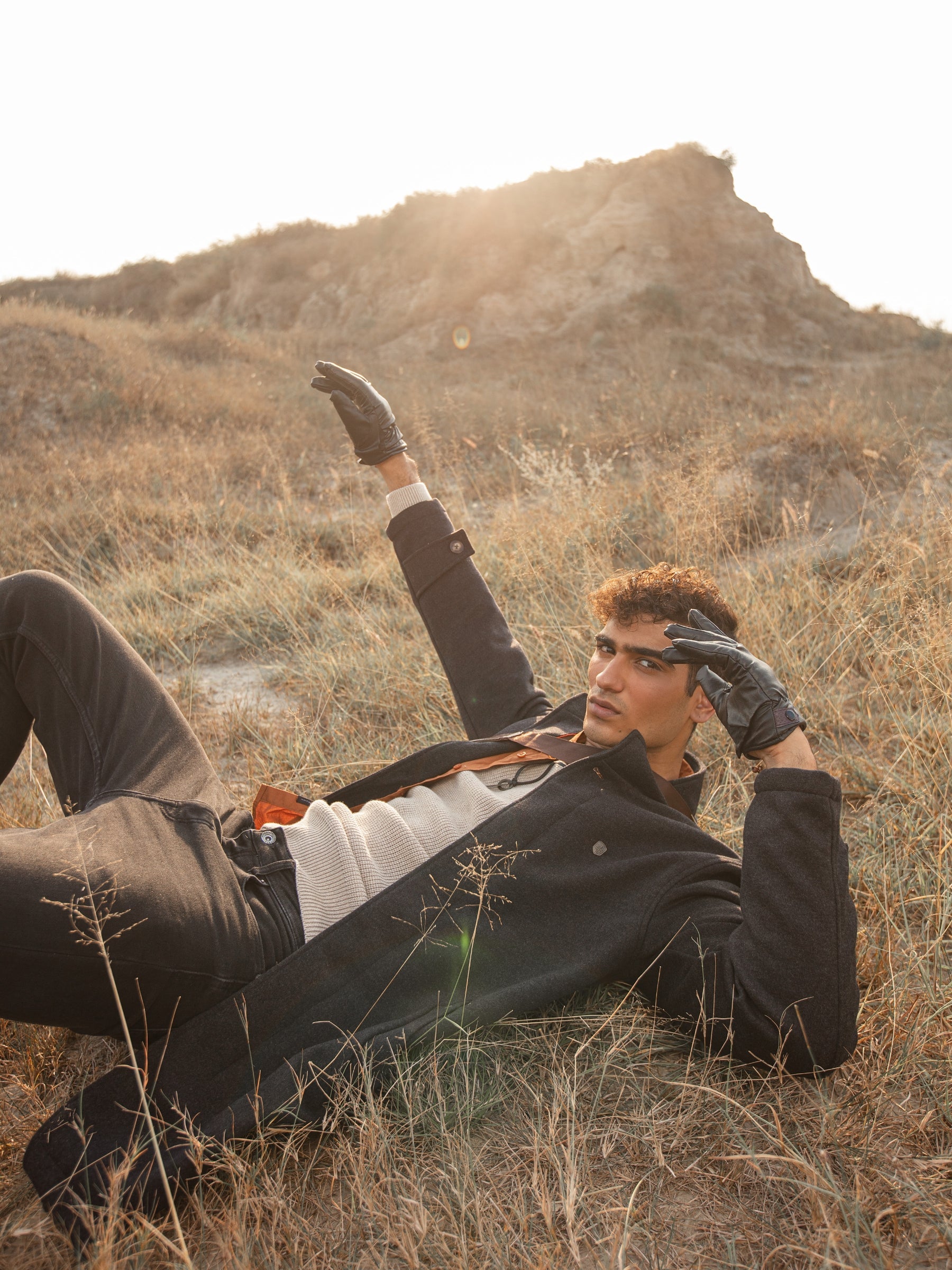 Dark Grey Wool Blended Long Coat - Limited Edition