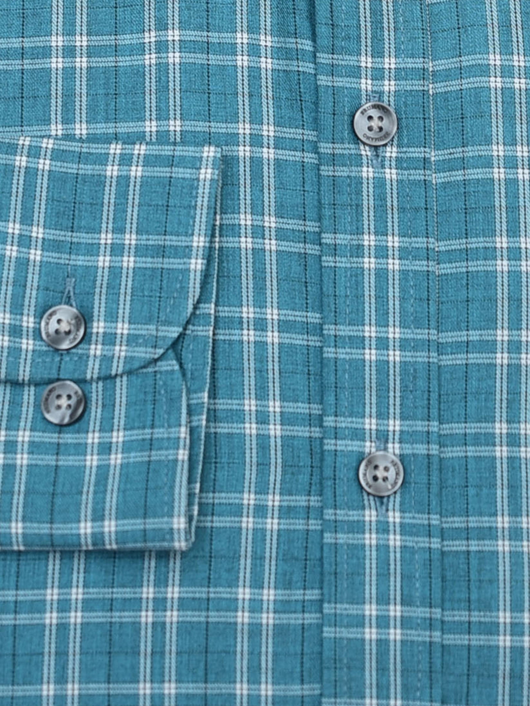 Emerald Green Checkered Button Down Shirt - Luxe
